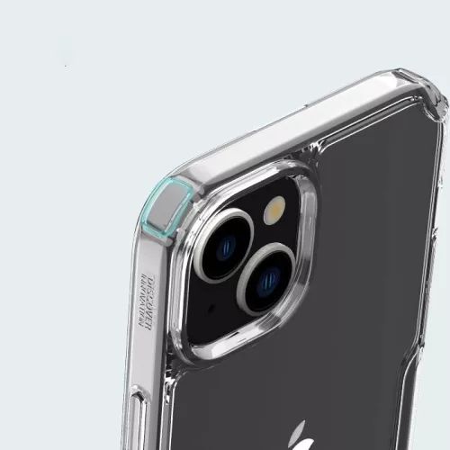 Nillkin Nature Pro szilikon ütésálló átlátszó-fehér tok - iPhone 15 Pro