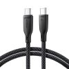 Joyroom Multi-Color S-A34 USB-C / USB-C Kábel 60W 1m - Fekete