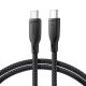 Joyroom Multi-Color S-A34 USB-C / USB-C Kábel 60W 1m - Fekete
