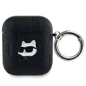   Karl Lagerfeld fekete monogramos Choupette fejes tok (Airpods 1/2)