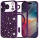 Techsuit - Luxury Glitter MagSafe - iPhone 17 Pro Max -  Deep Purple