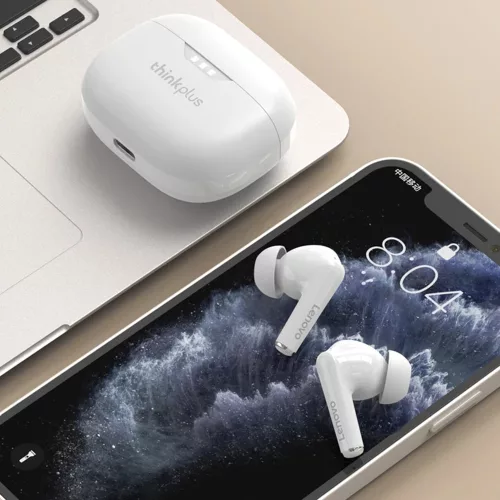Lenovo ThinkPlus LP3 Pro vezeték nélküli Bluetooth fülhallgató - Zajszűrés; Töltöttség jelző - Fekete