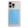 Techsuit - Tapadókorongos Telefonállvány (SR-PAD) - szilikon, öntapadós rögzítés, téglalap alakú - Világoskék