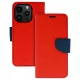 Fancy Case Kinyitható Piros/Sötétkék tok (Xiaomi Redmi Note 10 5G)