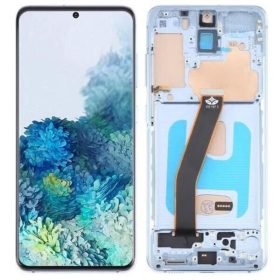   Gyári OEM LCD kijelző (Kamera nélkül) - Kék - Samsung Galaxy S20 4G/5G 2020 - SM-G980/G981