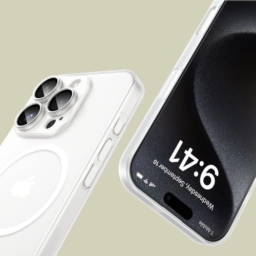 Tech-Protect MagSlim Matt Fehér MagSafe tok - iPhone 16 Pro