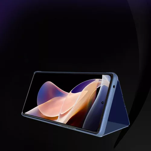 Clear kinyitható fekete tok (Honor Magic 4 Lite)