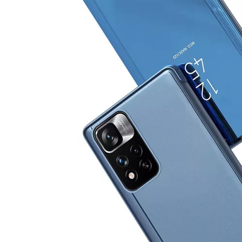 Clear kinyitható fekete tok (Honor Magic 4 Lite)