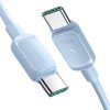 Joyroom Multi-Color 100W A14 USB-C / USB-C 3A Kábel 1.2 m - Kék