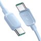 Joyroom Multi-Color 100W A14 USB-C / USB-C 3A Kábel 1.2 m - Kék