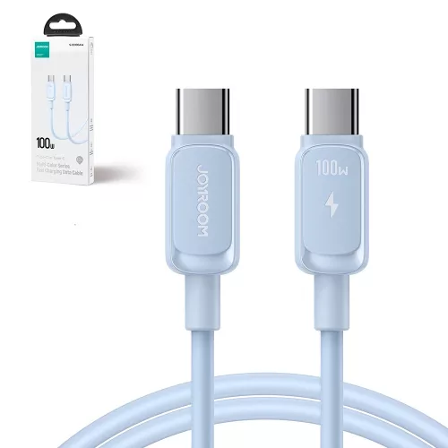 Joyroom Multi-Color 100W A14 USB-C / USB-C 3A Kábel 1.2 m - Kék