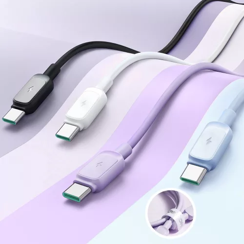 Joyroom Multi-Color 100W A14 USB-C / USB-C 3A Kábel 1.2 m - Kék