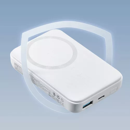 Joyroom JR-W020 20W MagSafe Powerbank 10000 mAh + 0,25m USB-A - USB-C kábel  - Fehér