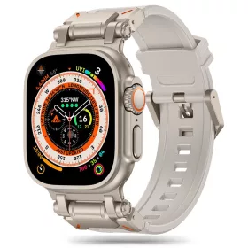   Techsuit Design Acél Szíj - Szürke - Apple Watch 42/44/45/49 mm
