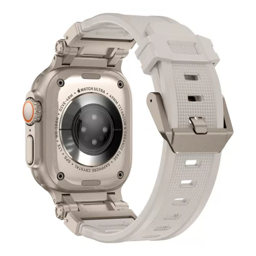 Techsuit Design Acél Szíj - Szürke - Apple Watch 42/44/45/49 mm