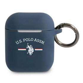 U.S. Polo kék szilikon tok Airpods 1/2