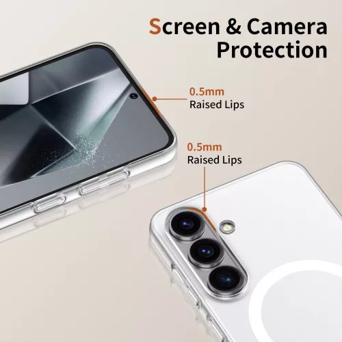 Samsung Galaxy S25, Tech-Protect MagSlim MagSafe tok - Matt Fehér