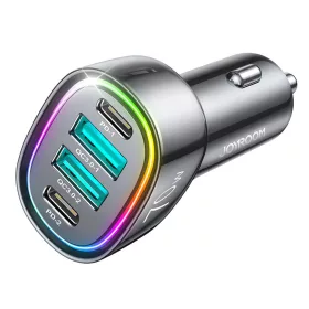   Joyroom JR-CL29 70W autós töltő 4 porttal: 2 x USB-C, 2 x USB - fekete