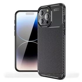 Techsuit - CarbonFiber - iPhone 17 - Fekete