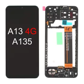   Gyári OEM LCD kijelző kerettel - Samsung Galaxy A13 4G 2022 - SM-A135
