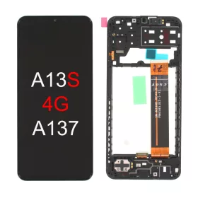   Gyári OEM LCD kijelző kerettel - Samsung Galaxy A13 2022 - SM-A137