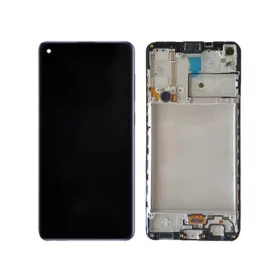   Gyári OEM LCD kijelző kerettel - Fekete - Samsung Galaxy A23 5G 2022 - SM-A236