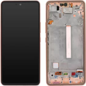   Gyári OEM LCD kijelző - Arany/Barack - Samsung Galaxy A33 5G 2022 - SM-A336