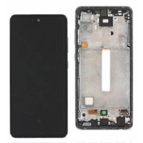   Gyári OEM LCD kijelző - Fekete - Samsung Galaxy A52 4G/5G 2021 - SM-A525/A526