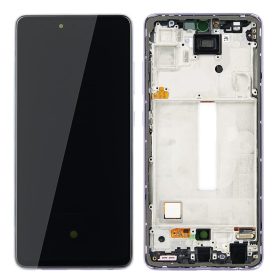   Gyári OEM LCD kijelző - Lila - Samsung Galaxy A52 4G/5G 2021 - SM-A525/A526
