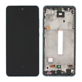   Gyári OEM LCD kijelző - Fehér - Samsung Galaxy A52 4G/5G 2021 - SM-A525/A526