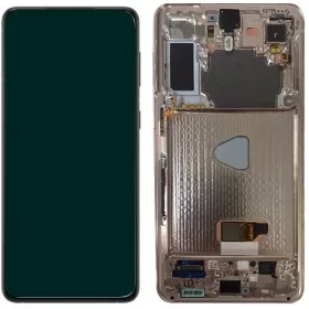   Gyári OEM LCD kijelző kamerával - Fantom lila - Samsung Galaxy S21 Plus 5G 2021 - SM-G996