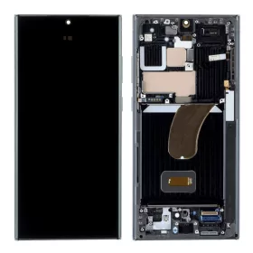   Gyári OEM LCD kijelző - Zöld - Samsung Galaxy S23 Ultra 5G 2023 - SM-S918