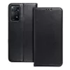 Xiaomi Redmi Note 12 5G, Mágneses Kinyitható ECO bőr tok belső kártyatartó zsebbel - Fekete - Smart magneto 