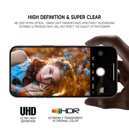 Protect 3D Lens Edzett Üveg Kamera Védő Samsung Galaxy S25 Plus - Átlátszó