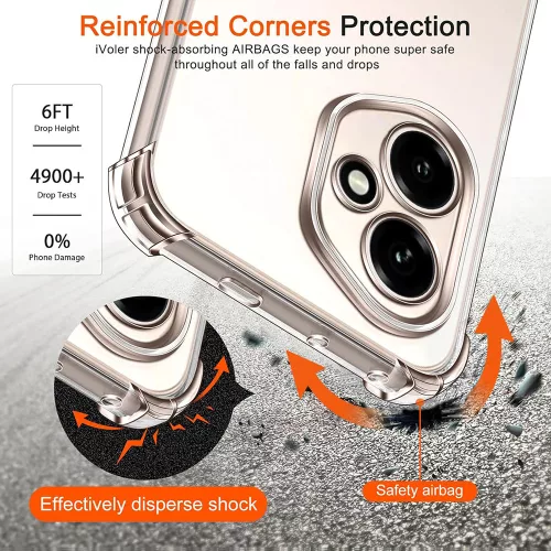 Techsuit Shockproof Átlátszó szilikon tok OnePlus 13