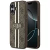 iPhone 17, Guess Hardcase 4G Printed Stripes MagSafe tok - Barna