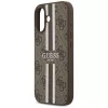 iPhone 17, Guess Hardcase 4G Printed Stripes MagSafe tok - Barna