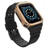 Védőtokos Szíj Apple Watch 42/44/45 mm - Fekete/Rose gold