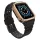 Védőtokos Szíj Apple Watch 42/44/45 mm - Fekete/Rose gold