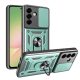 Modern Ütésálló Telefontok Állvánnyal és Kamera Védelemmel Samsung Galaxy A36 / A56 5G - Zöld