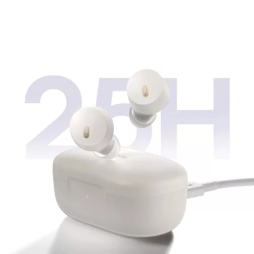 Baseus Bowie E18 Vezeték nélküli bluetooth Fülhallgató - TWS, ENC, IPX4 - Fehér