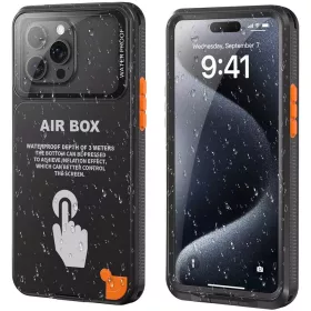   ShellBox – AirBox Vízálló IP68 tok (6.7 hüvelyk) – iPhone 12 Pro Max/13 Pro Max/14 Pro Max/ 15 Pro Max/16 Pro Max/15+/16+ – Fekete