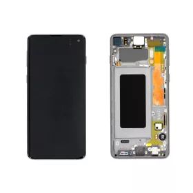   Gyári OEM LCD kijelző - Fekete - Samsung Galaxy S10 2019 - SM-G973