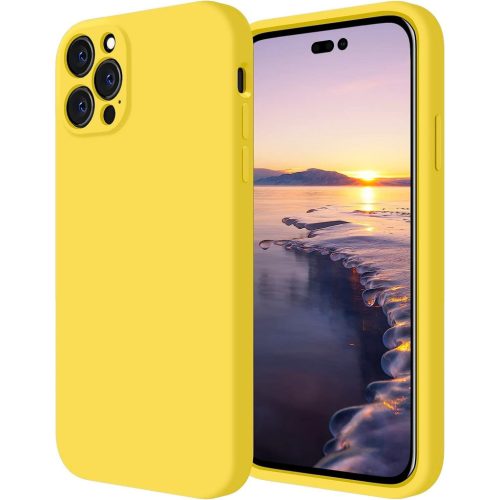 Soft touch szilikon sárga tok (Xiaomi 14 5G)