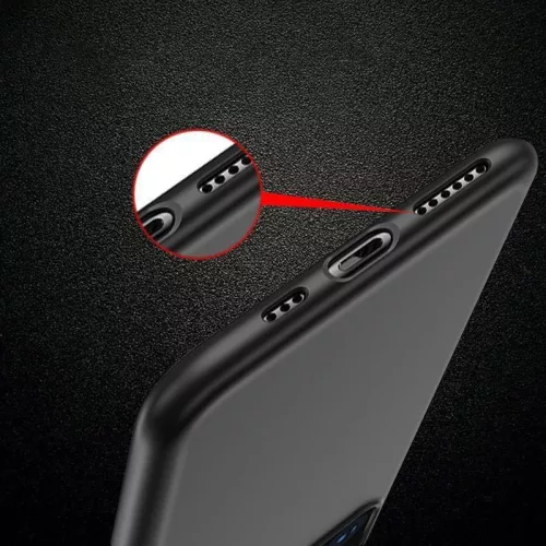 Szilikon fekete tok (Samsung Galaxy A51)