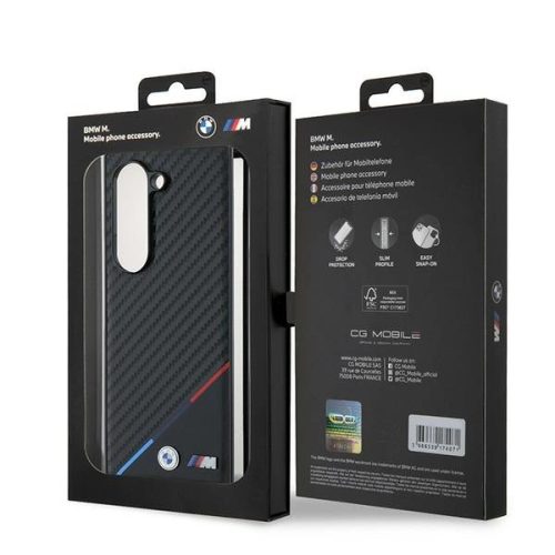 BMW Carbon Tricolor Tok Samsung Galaxy Z Fold 6 - Fekete