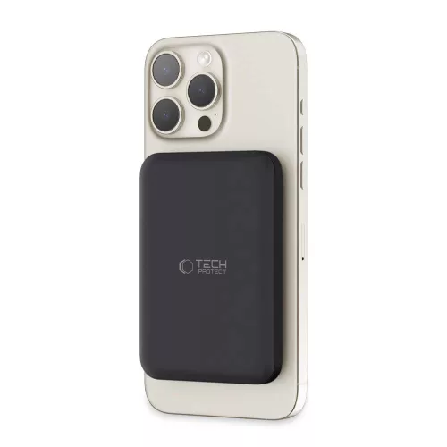 Tech-Protect LifeMag PB10 MagSafe Powerbank 5000mAh 15W USB-C port + USB-C kábel - Fekete