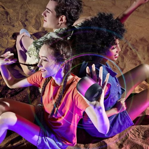 Anker - Vezeték nélküli hangszóró SoundCore Glow Mini - 360° hangzás, 8W, IP67 - Kék