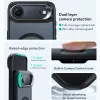 iPhone 17 Air, Ütésállő MagSafe-es tok, Kameravédelemmel, Légpárnás sarkokkal - Matt Fekete - ESR Classic Hybrid HaloLock