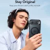 iPhone 17 Air, Ütésállő MagSafe-es tok, Kameravédelemmel, Légpárnás sarkokkal - Matt Fekete - ESR Classic Hybrid HaloLock